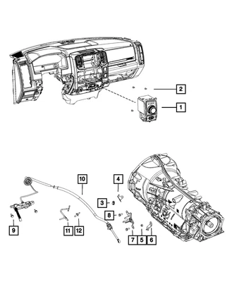 Palanca de cambios de transmisión Mopar genuina 68517473AC Foto 1 de 4