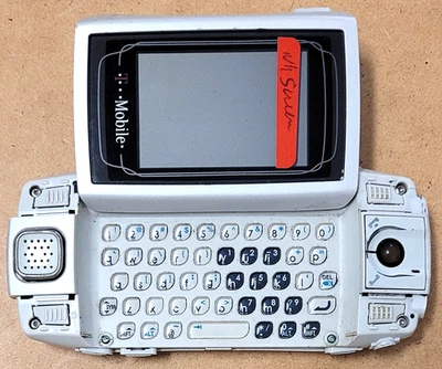 Smartphone Sharp Sidekick iD PV150 - Blanco y Gris (T-Mobile) Raro Kick-Flip Foto 1 de 3