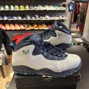 Nike Air Jordan 10 Rio Retro Size 12 Mens Grey Blue Sneakers 2016 310805-019 - Picture 1 of 14