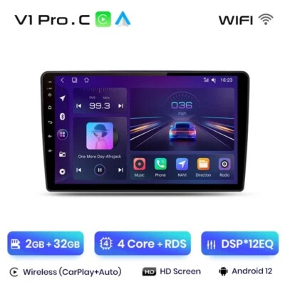 Autoradio Dacia Duster 2015-2020 2G+32GB CarPlay-AndroidAuto Wireless - Immagine 1 di 4