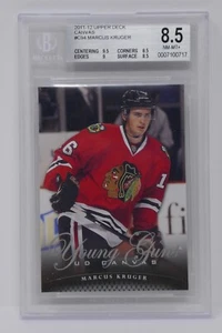 2011-12 lona cubierta superior #C94 Marcus Kruger novato Blackhawks Beckett 8,5 - Imagen 1 de 7