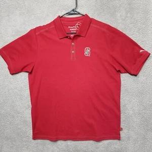 Stanford Cardinal Tommy Bahama Island Zone polo Shirt Size Large - Picture 1 of 12