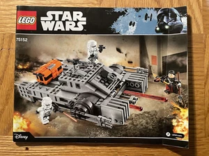Lego Star Wars 75152 Imperial Assault Hovertank Instruction Manual Only - Picture 1 of 1