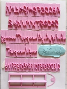 Stempelset Alphabet zum Dekorieren von Süßigkeiten und Keksen - personalisierbar - Bild 1 von 5