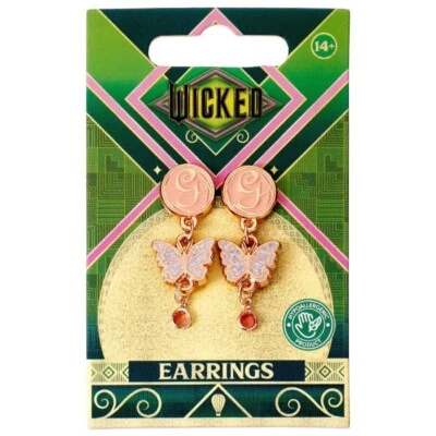 Wicked Glinda Drop Butterfly Earrings - Image 1 of 3