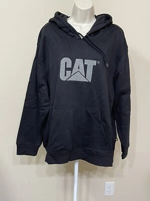Caterpillar CAT Women’s Black Long Sleeve Hooded Workwear Pullover Hoodie s XXL - Image 1 of 4