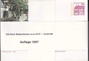 Bund Bildpostkarten Burgen + Schlösser - P138 Serie r -1987 - 208 Verschiedene - Bild 1 von 1