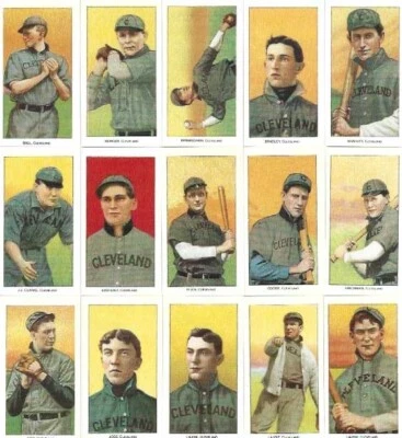 Juego completo de equipo CCC Card Collectors Company T206 Cleveland Naps 1988 (25) Foto 1 de 2