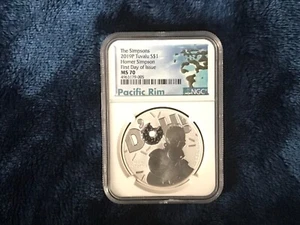 2019P Homer Simpson DOH $1 1oz .9999 Silver COIN NGC MS70 FDOI - Picture 1 of 2