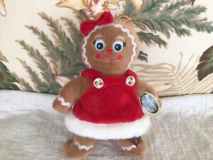 BEARINGTON Collection Gingerbread Girl “Holly Ginger” Christmas Stuffed Plush