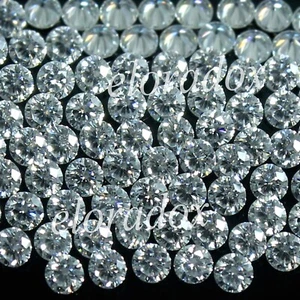 500 piezas diamante blanco redondo corte brillante natural 2,50 CT DE color VVS1 1,00 MM - Imagen 1 de 8
