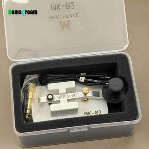 HAM SPACE Black MK-02 Morse Code CW Key Radio Accessory with 3.5 to 6.5 Adapter - Picture 1 of 3