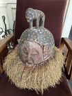 Vintage African Suku Hemba Helmet Mask Democratic Republic Of Congo