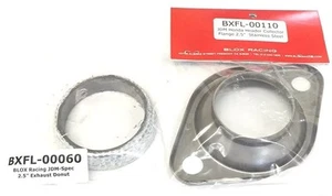 BLOX 2.5" HEADER COLLECTOR FLANGE & DONUT FITS HONDA ACURA CIVIC INTERGRA TYPE R - Picture 1 of 1