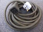 HEAVY DUTY (6m / 24ft) MAINS LEAD for Bell & Howell 16mm projector 5-pin 240v