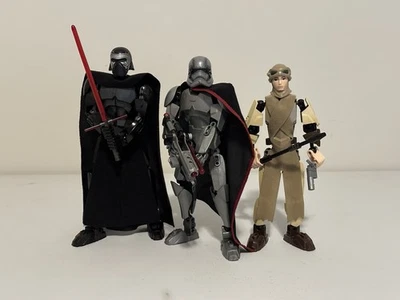 LEGO Star Wars Figuras Construibles: Kylo Ren, Capitana Phasma, Rey, Sin Instrucciones Foto 1 de 4