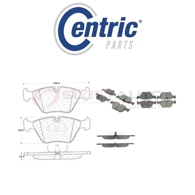 Centric Ceramic Disc Brake Pads w Shims for 1997-2006 Jaguar XK8 4.0L 4.2L wq — 第 1/4 张图片