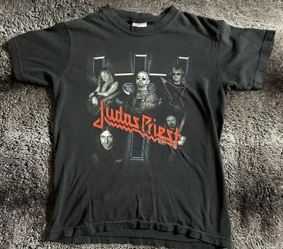 Camiseta de Colección Judas Priest Bootleg Para Hombre Talla S Negra Camisa de Metal Pesado Foto 1 de 4