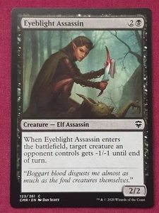 Magic The Gathering COMMANDER LEGENDS CMR EYEBLIGHT ASSASSIN card MTG - Picture 1 of 2