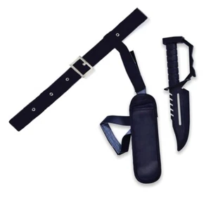 Thigh Holster & Knife Military Army Plastic Toy Weapon Fancy Dress Accessory - Picture 1 of 1