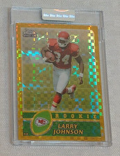 2003 Topps Chrome NFL Card XFRACTOR 26/101 GOLD Uncirculated LARRY JOHNSON RC