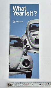 Vintage  1970 VW “ WHAT YEARIS IT “ DEALER SALES BROCHURE  ORIGINAL
