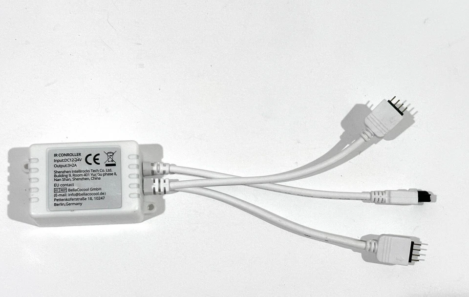 3 IR Remote Controller AC/DC InputDC12-24V For LED RGB Light Strip Output:3×2A - Image 1 of 4