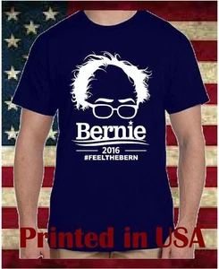 Bernie Sanders for president 2016 Election Campaign T Shirt Feel the Bern Shirt - Picture 1 of 2