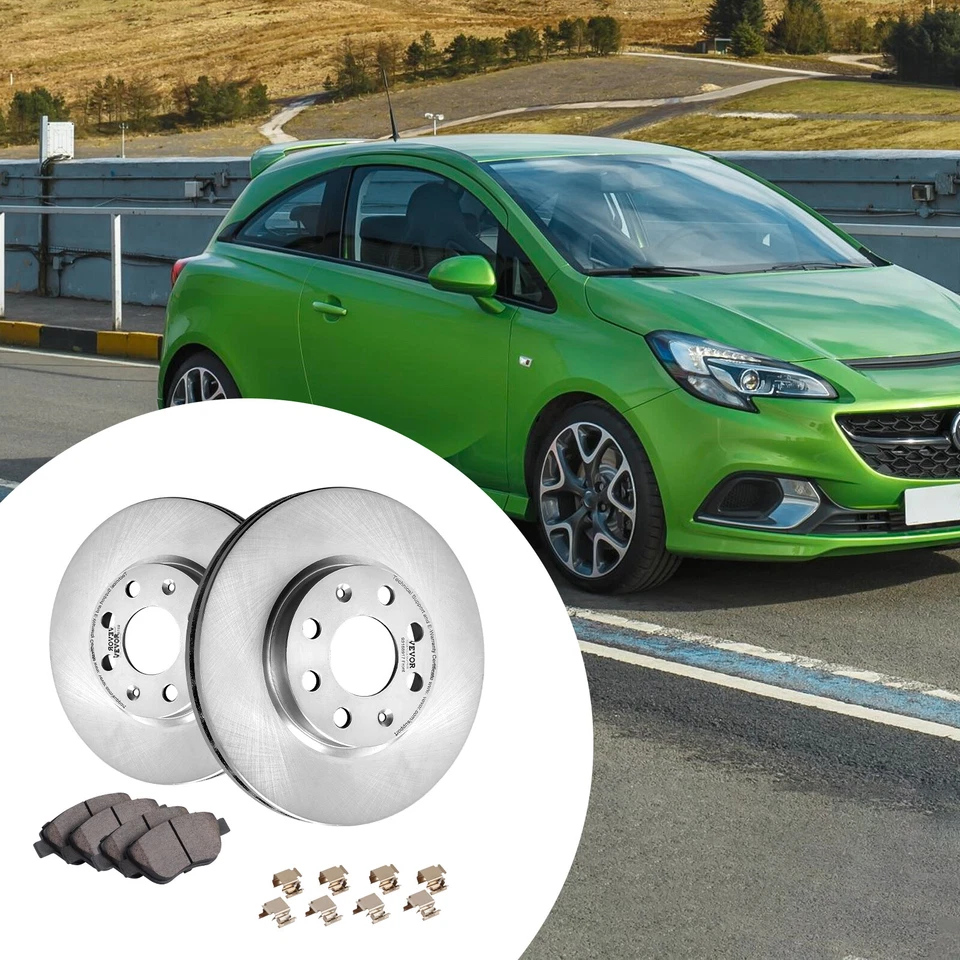 VEVOR Kit Disques de Frein Avant avec Plaquettes pour Vauxhall Adam Corsa D - Photo 1/4