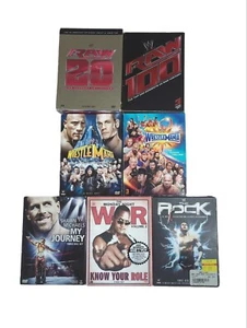 WWE Wrestling DVD Lot Collection Box Set 31 Disks WrestleMania The Rock etc - Picture 1 of 4