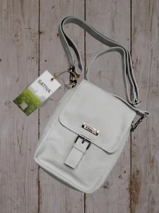 Sativa Hemp Travel Shoulder Bag In Ice - Picture 1 of 3