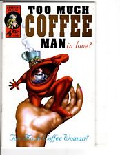 Too Much Coffee Man #4 Comic Book Adhesive Comics First Print 1994  VF