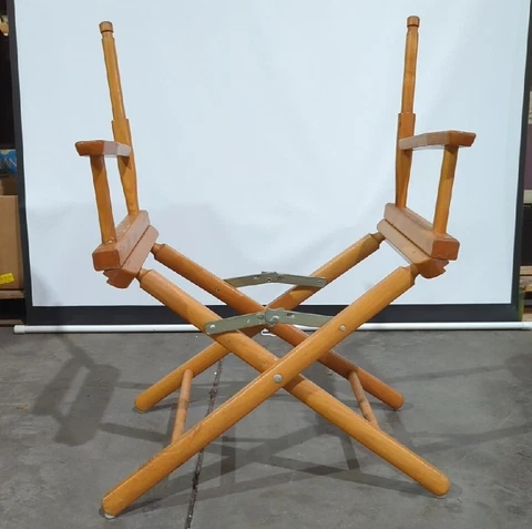 Gold Metal Vintage Directors Chair Cover