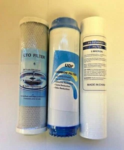 Reverse Osmosis Replacement Filter Set RO Cartridges 3 pcs ,Sediment GAC CTO - Picture 1 of 4