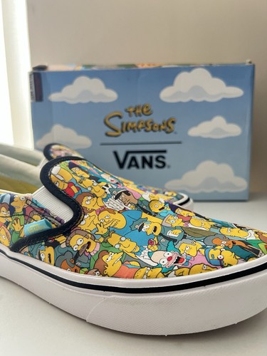 VANS x I Simpson Edizione Limitata Springfield’ Taglia UK 7 Nuovo + Con Scatola