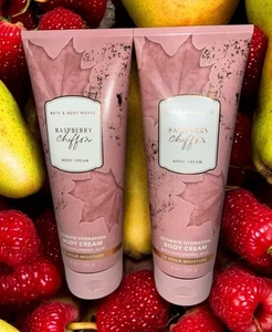 Bath & Body Works Set de Crema Corporal de Gasa Frambuesa 8 fl oz Lote de 2 Nuevo - Imagen 1 de 7