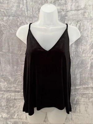 Camiseta sin mangas vintage Abercrombie & Fitch talla S capas de terciopelo negro cápsula clásica Foto 1 de 4