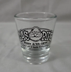 Tubo de gas de vidrio transparente texto negro Dallas Fort Worth Texas Head Shop 420 - Imagen 1 de 7