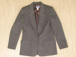 Pendleton Gray Wool Jacket Women's Size 4 Lined One Button Style Formal Blazer - Picture 1 of 3