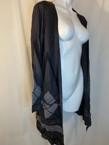 NWT Joseph A. Women’s Grey Diamond Cardigan Charcoal Heather Size Medium - Picture 1 of 9