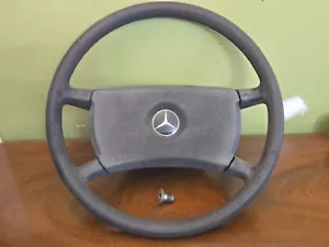 Mercedes Steering Wheel W123 W124 240D OEM Leather Texture 1264640017 W/ Screw - Foto 1 di 8
