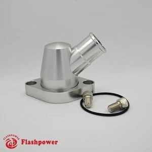 Billet Aluminum Water Neck Thermostat Housing 45° SBC BBC Chevy 327 350 454 396 - Picture 1 of 3