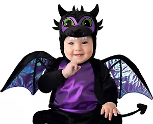 Fun World Costumes Childs Lil Baby Black Dragon Costume Small 6-12 Months READ - Picture 1 of 2