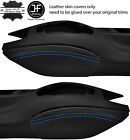 Blue Stitch 2X Knee Pad Leather Covers Fits Porsche Boxster 986 96-04 Style 2