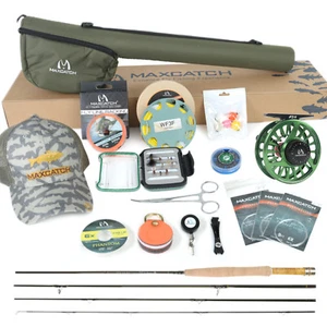 small fish 1/2/3wt fly fishing rod and reel complete combo fly fishing outfit - Photo 1/9
