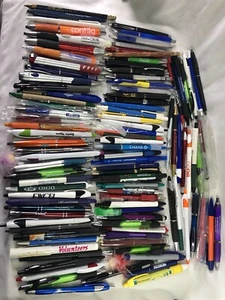 Vintage to Now Advertising Pen Lot of 100 Random Mystery Assorted Pens Untested - Picture 1 of 4