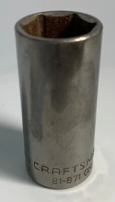 Craftsman  3/4" 6 Point 3/8" Drive Deep Socket  81-871 GM - Image 1 of 4