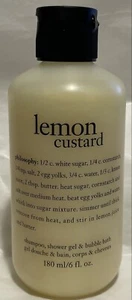 Philosophy Lemon Custard Shampoo Shower Gel Bubble Bath 6 Oz Unopened - Picture 1 of 4