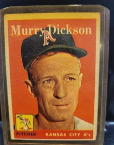 Murry Dickson 1958 Topps Kansas City A's #34 - Picture 1 of 2
