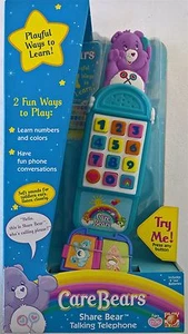 ~ Care Bears - SHARE BEAR TALKING TELEPHONE 2004 COLLECTORS PHONE KIDS NURSEY - Picture 1 of 4
